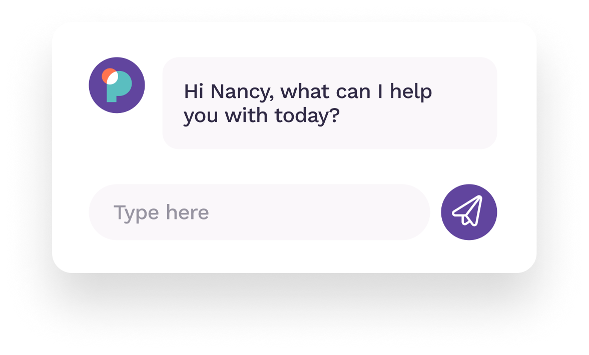 Proximity ChatBot Message Welcoming Political Candidate