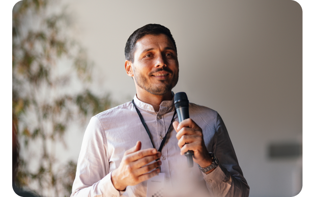 political leader speaking